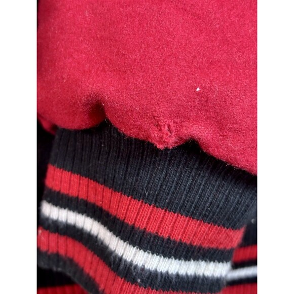 Vintage CHICAGO BULLS  2XL Reversible Red / Black Snap Up NBA JH Design Jacket - Picture 5 of 14